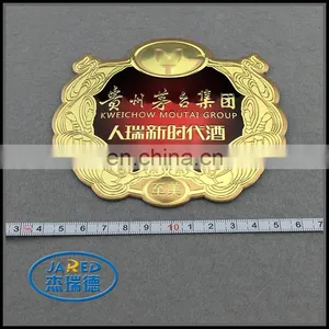 Cheap Customized Private Famous 3d Clear Metal Wine Label With Sticker thumbnail-5