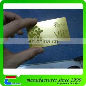 Gold VIP Metal Business Card for Business, Membership, Promotion(China Manufacturer) thumbnail-1