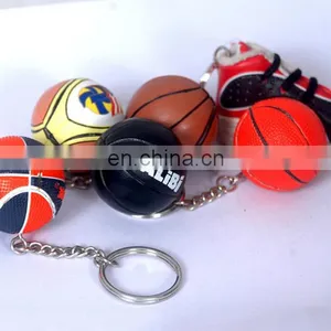 Customized Football Basketball Baseball Softball Charms Key Chain Cheap Football Keychains Gifts Football Fan's Gifts thumbnail-3
