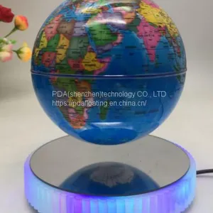 Led Light Magnetic Floating Levitate Bottom Globe 8 Inch 7 Inch 6 Inch thumbnail-2