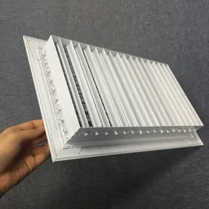 Hvac Air Conditioner Sidewall Air Ventilation Supply Air Double Deflection Grille thumbnail-3