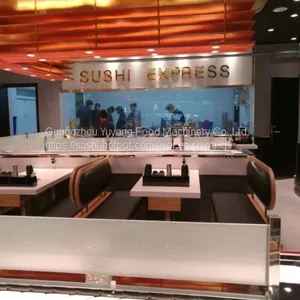 Customized Color Stainless Steel Conveyor Belt Sushi System For Exhibitions / Stores thumbnail-1