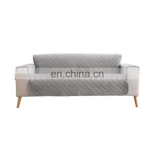 Zhejiang Factory Checker Quilting Furniture Protector I Shape Sofa Cover thumbnail-1
