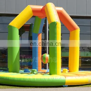 Interactive Inflatable Wrecking Ball Wipeout Swing Him Off Game For Team Building thumbnail-3
