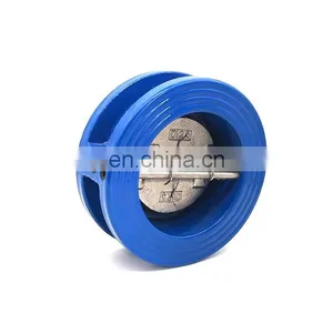 DN50 Small Ductile Cast Iron Wafer Type Single Disc Check Valve thumbnail-3