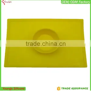 Silicone Placemats Table Dog Bowls Kitchen Table FDA Dish Pad Grip With Bowl Quality Choice thumbnail-2