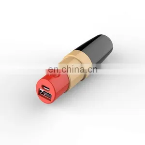 Popular Gift Gadget Real Portable 2000mAh Lipstick Powerbank thumbnail-5