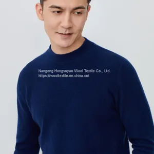 Half Collar Jumpers Sweater/Men Winter Pullover Cashmere Knitted Sweaters thumbnail-1