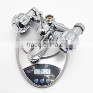 2015 Upc Practical Wall Mounted Dual Handwheels Handle Mixer Bathub Faucet thumbnail-1