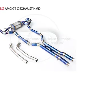 Titanium Alloy Exhaust Pipe Manifold Downpipe is Suitable for AMG GT GTC GTS GT50 Auto Modification Electronic Valve Whatsapp008613189999301 thumbnail-1