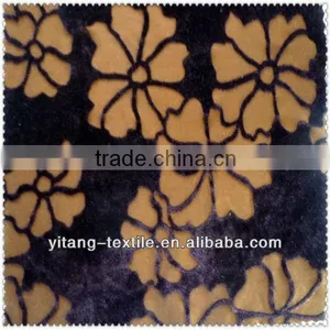 New Design Lotus Flocked Fabric thumbnail-1