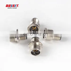 New Stainless Steel M12 Flush Type Electrical Plug Connectors High Quality From Beisit thumbnail-1