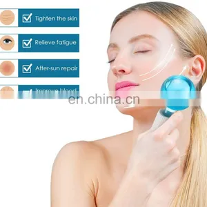 Amazon Hot Selling Wholesale Factory Wave Beauty Ball Glitter Cooling Facial Massager Pink Ice Globes For Face thumbnail-4