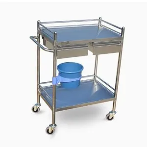 High-Quality Multi-Functional Stainless Steel Wheeled Trolleys for Hospitals and Clinics Medical Trolleys thumbnail-1
