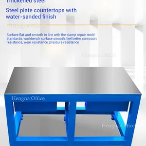 Industrial Metal Workstation WT- M328 |Thickened 16mm Countertop &Anti-corrosion Powder Coating for Engine Rebuild Workshop-China Manufacturer Hengna thumbnail-1