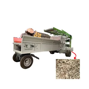 1-50cm Log Integrated Wood Crusher Drum Wood Chipper thumbnail-1