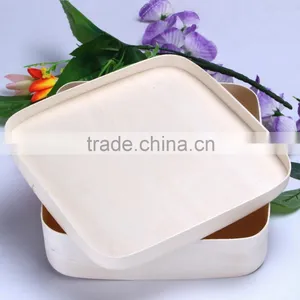 2016 Wholesale Poplar Bark Green Safety Soft Wood Food Box Fast Food Box thumbnail-3