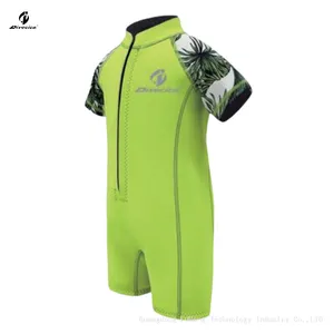 Junior Shorty Flexible Swimsuit Waterproof Wetsuit for Kids Comfortable Clothing for Water Park thumbnail-1