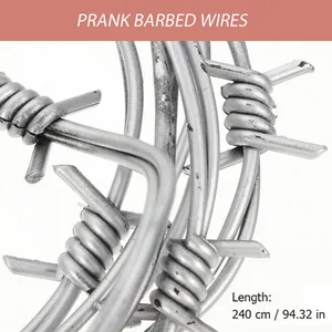 Factory Hot Dipped Galvanized Barbed Wire for Mesh Security Fencing 12.5 Gauge 18 Gauge PVC Coated Iron Barbed Wire 50kg thumbnail-2