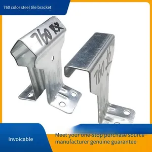 Steel Structure 820/760 Color Steel Tile Brackets, Angle-chi 840 Galvanized Zigzag Hidden Fastener Tile Clips, Hongxinyuan Steel Structure thumbnail-1