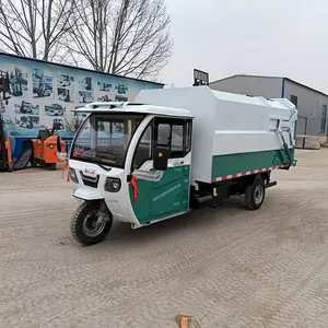 Property Electric Three - Wheeled 7 - Cubic - Meter Self - Loading and Self - Unloading Vehicle, Large - Scale Compressed Garbage Bin - Hanging Vehicle With Simple Operation thumbnail-2