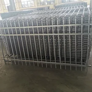 2.5m Tall Galvanized Steel Picket Fence With Square Tube Posts for Pool and Villa Security thumbnail-4