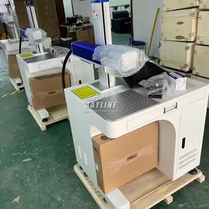 Desktop Metal Plastic Jewelry Metal Plastic Jewelry Photocopy Automatic CNC Portable Laser Engraving 50w 100w Fiber Marking Machine thumbnail-2