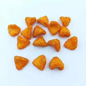 Crunchy Mexican BBQ Flavor Fried Rice Crackers Ridged Triangular Snacks for Wholesale Bulk Food Distributors thumbnail-1