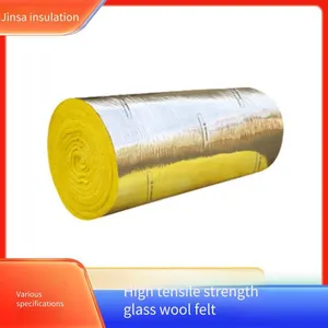 Jinsa 1200*140mm Glass Wool Roll Felt for Greenhouses With High Fiber Toughness, Manufacturer thumbnail-2