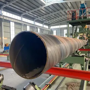 High-Quality API 5L Spiral Welded Steel Pipe X42 Sawl Pipe Sabic Aramco Approved Factory Piling Pipe and Water Pipe thumbnail-4