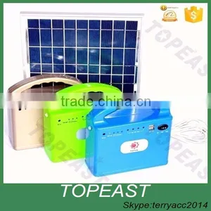 Wholesale Solar Powered Led Lighting Bulb Lamp System Solar Panel Home System Kit thumbnail-1