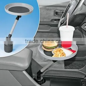 New Round Plastic Kids Car Auto Swivel Mount Holder Food Tray thumbnail-1