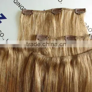 100% Virgin Cheap Brazilian High Quality Afro Hair Clip in Remy Half Wig 36 Inch Hair Extensions Clip in Half Wig thumbnail-4