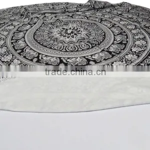 Round Mandala Tapestry, Animal Mandala Tapestry, Round Beach Tapestry thumbnail-5