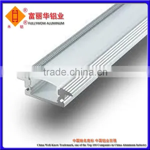 Silver Anodized, Black Anodized, Champagne Anodized Aluminum Extrusion Profile for LED Manufactured With Customized Drawings thumbnail-1