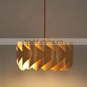 LED Pendant Light JK-8005B-27 Creative Design Modern Wood Lantern Hanging Pendant Lamp thumbnail-6