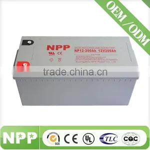 12v200ah High Capacity Lead Acid Solar Battery for Sunlight thumbnail-2