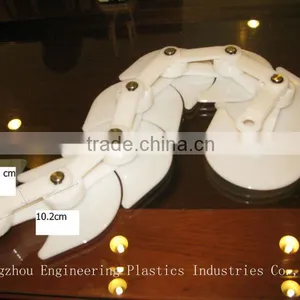 High Abrasion Resistance Moulding White Plastic Injection Mold UHMW PE Sushi Chain thumbnail-4