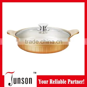 28cm Aluminum Die Cast Casserole/Non-stick Die-casting Casseroles/Casserole With Induction Bottom thumbnail-1