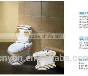Sanitary Ware Ceramic Bathroom Set One Piece Toilet thumbnail-4