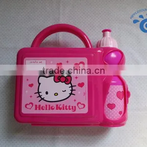 ~ Plastic Kids Double Microwave Lunch Box Food Container With Soup Cup thumbnail-6