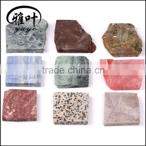 Natural Unpolished Rough Stone Slab/Cherry Quartz Slab/Green Aventurine Slab thumbnail-1
