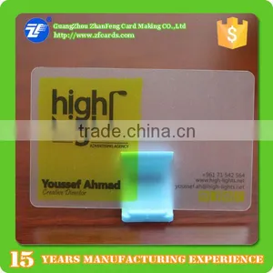 Hot Sale Custom Design Transparent Plastic Business Cards thumbnail-2