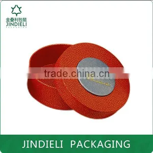 Round Red Paper Food Packaging Box for Gift thumbnail-1
