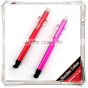 TTO-04 Cheap Cartoon Stylus Touch Pen , Short Plastic Touch Ball Pen thumbnail-1