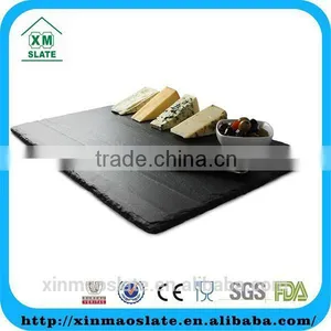 [factory Direct]30X30cm Natural Edge Square Shape Slate Plate Item CP-3030SD2A thumbnail-1