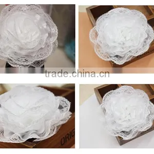 6 CM Polyester Ribbon Trim,Single Side White Lace Trim For Dress thumbnail-3