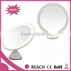 Round Fogless Rotating Rechargeable Battery Operated Led Light Bathroom Mirror thumbnail-4