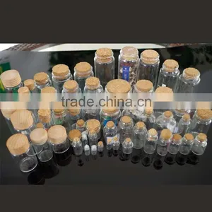 12mm Diameter Small Glass Bottle Design With Cork thumbnail-5