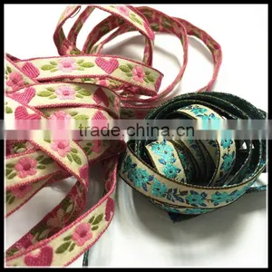 Pink Heart Printed Embroidery Ribbon Manufacturing in Dongguan for Decoration thumbnail-4